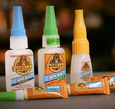 Gorilla Super Glue Gel Liquid Brush Nozzle Tube Strong Superglue Impact Adhesive