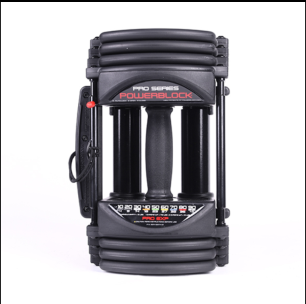 Powerblock PRO EXP 5-90lb Adjustable Dumbbells Pair w/ Stage 1-3