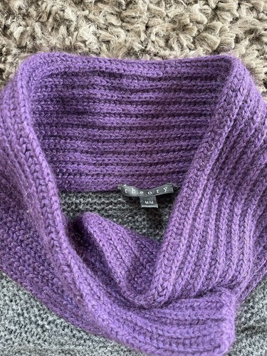 LOVELY THEORY MULTICOLOURED POCKET FRONT CASHMERE BLEND COATIGAN - S-M - Picture 4 of 10