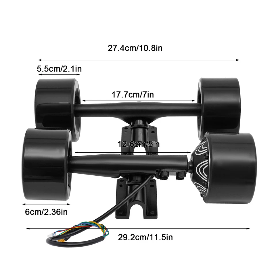 Juego de un solo motor para monopatín eléctrico longboard para adultos adolescentes Foto 2 de 4