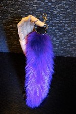 SWAROVSKI CRYSTALIZED PURSE CHARM IN FAUX FUR,CLIP TO BAG- NEW 