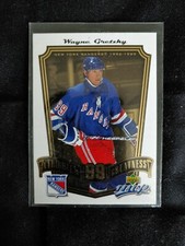 2005 Wayne Gretzky MVP Upper Deck Tribute Card TG7 New York Rangers 96-99