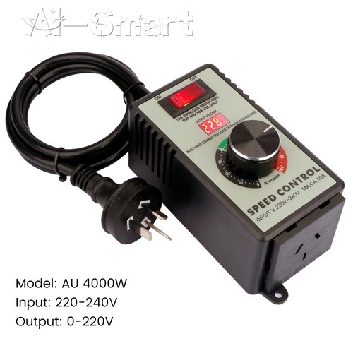 110V/220V Electric Motor Rheostat Variable Speed Controller For Router Fan 4000W - Picture 27 of 27