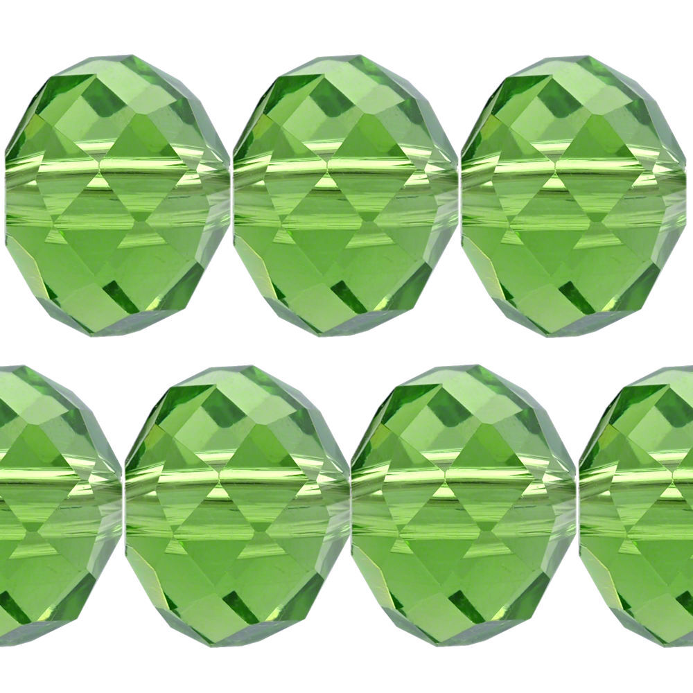 Perles En Cristal 'Rondell' Facettées AMBROS - Choix Taille (4-10mm) Et Couleur