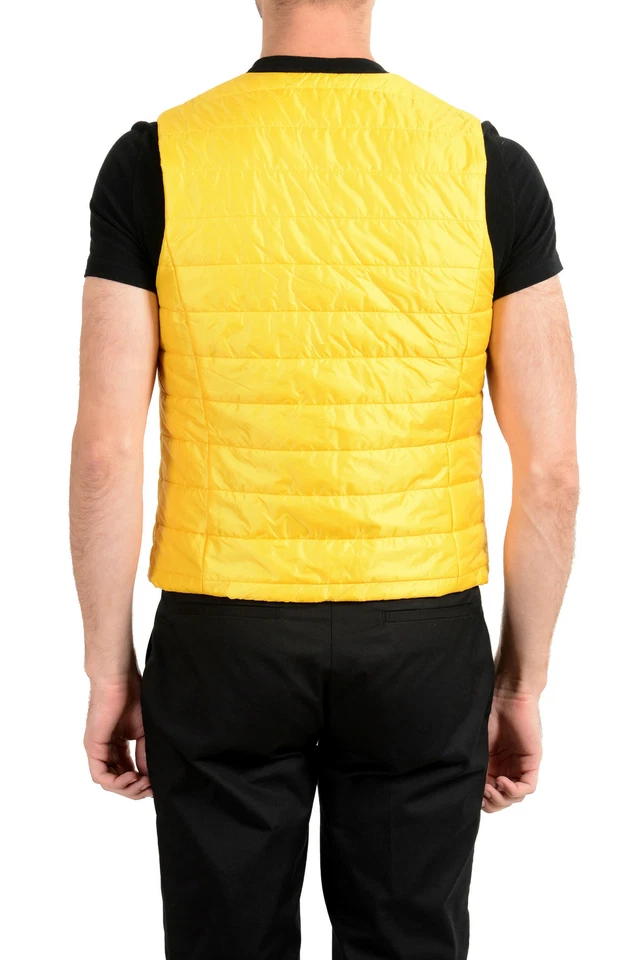 Chaleco Hugo Boss Para Hombre "Hiwan" Amarillo Brillante Ligeramente Aislado EE. UU. S IT 48 Foto 3 de 4