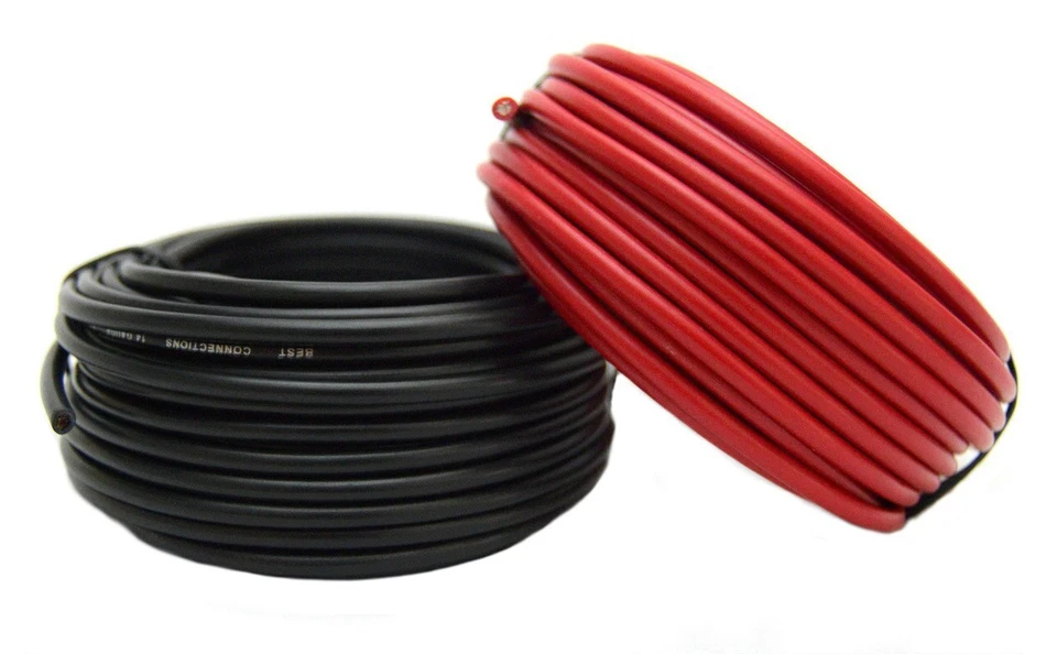 BEST CONNECTIONS 14 Gauge Car Audio Primary Wire 25ft–Red, Black Remote, Power/Ground Electrical