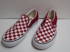 Vans Checkerboard Skate Fuchsia/White Slip-On Classic Shoes M-6.0 E-7.5 NWOB