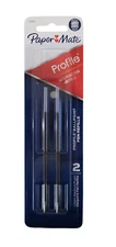 Papermate Profile Ballpoint Refills Black Medium Pt Pack Of 2 New    2130521