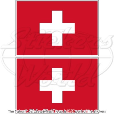 Autocollant Voiture Ovale Suisse – 12cm – Drapeau Suisse – Fabriqué En France