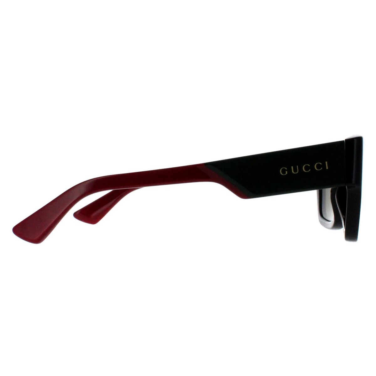 Gucci Sunglasses GG1668S 003 Black with Green and Red Green | eBay