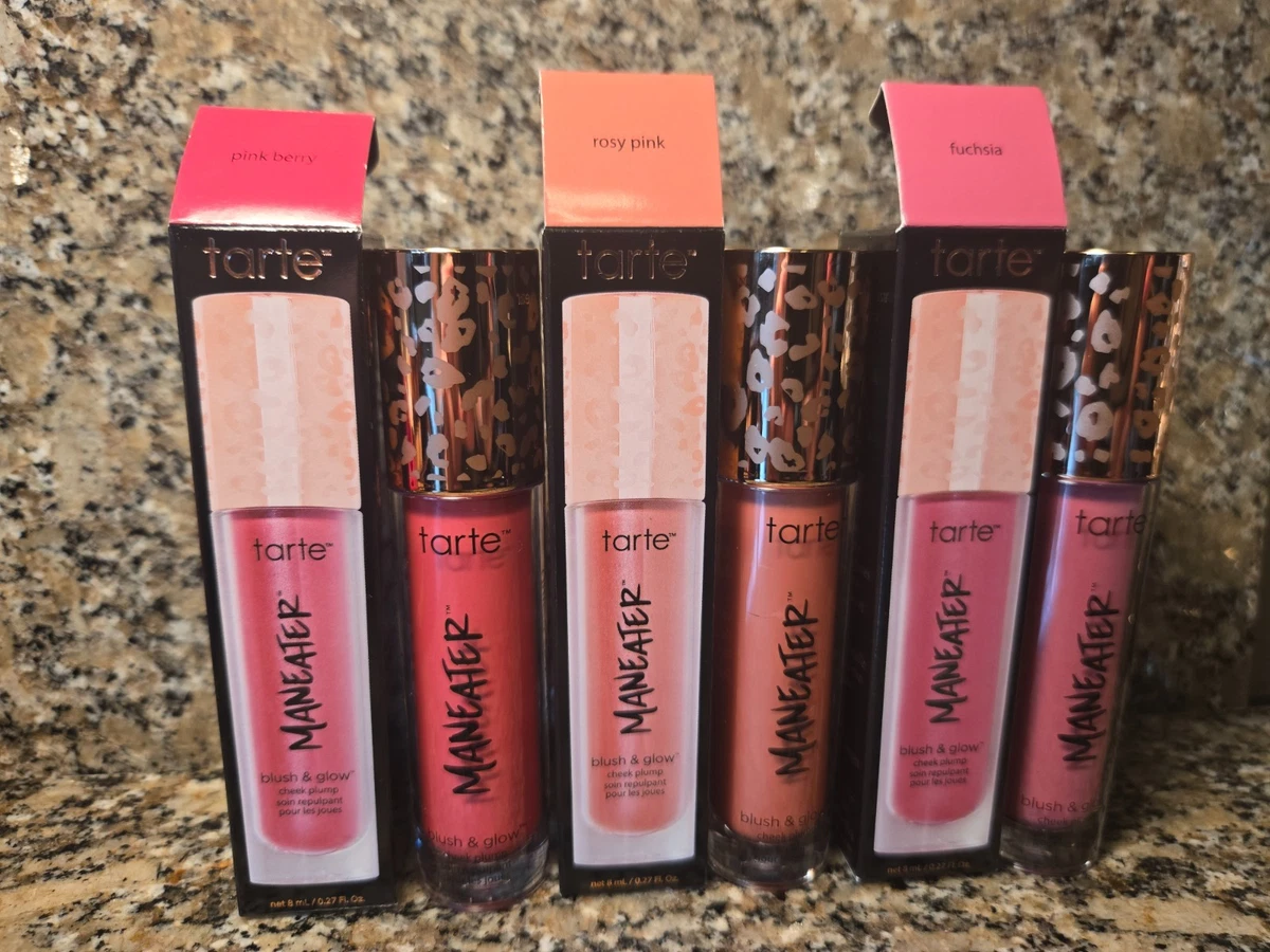 Tarte Maneater Blush & Glow Cheek Plump Full Size CHOOSE SHADE Free Ship NEW!