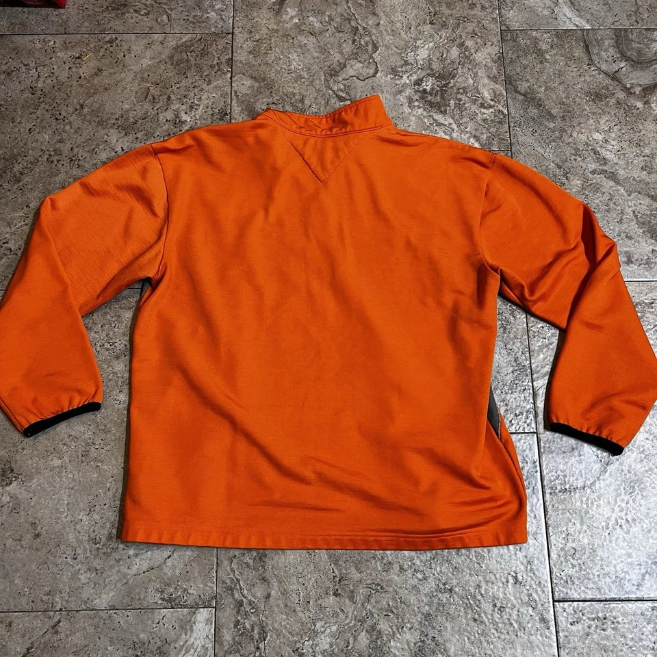 Pullover TOMMY HILFIGER 1/4 Cremallera Manga Larga Talla Grande Naranja Foto 3 de 4
