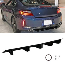 For Honda Accord Coupe 32rear Bumper Diffuser Diffuser Lip Splitter Matte Black