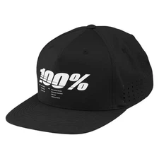 100% Men's Drive Snapback Adjustable Hats,One Size,Black