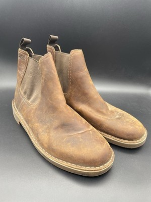 Clarks Bushacre Hill 15522 beeswax Brown leather Grunge 