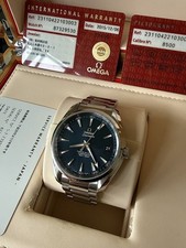 Omega Seamaster Aqua Terra 41mm Blue Dial Master Co-Axial Full Set 2015