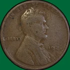 1926-S Lincoln Wheat Cent Fine F Coin #36130