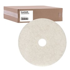 Boardwalk 4024NAT 24 in. Natural Burnishing Floor Pads - White (5/CT) New