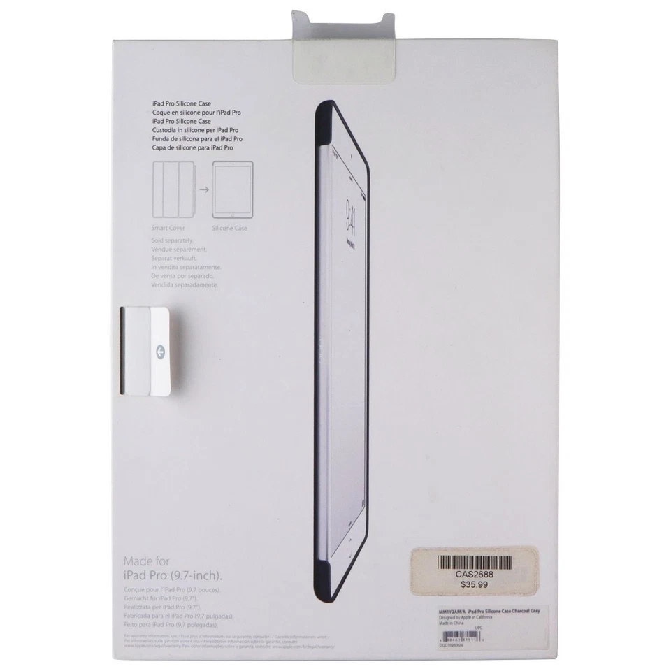 Funda trasera de silicona Apple para iPad Pro 9,7 pulgadas - gris carbón Foto 2 de 2