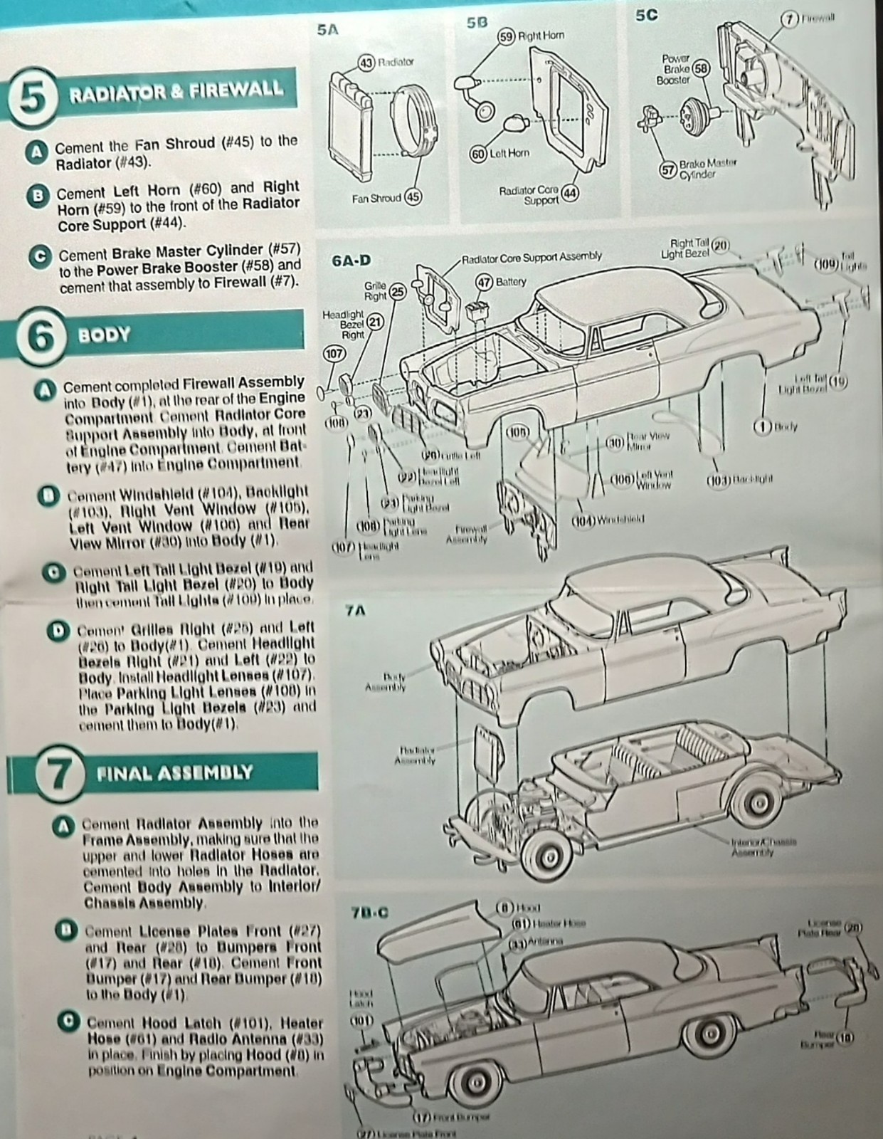 🔥55 CHRYSLER C 300 -  CLEAR WINDOWS - MOEBIUS 1201 - MODEL KIT PARTS LOT 🔥