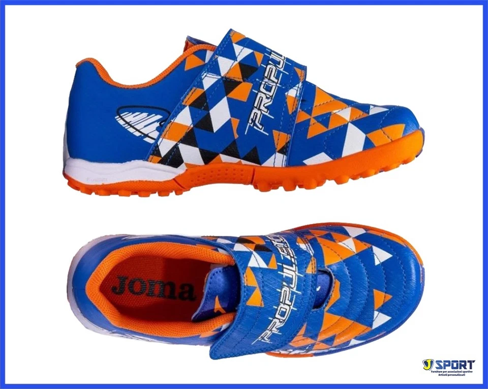 Scarpe da Calcetto JOMA Bambino Scarpette Scarpini con A Strappo 25 29 30 32 35 - Immagine 4 di 4