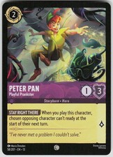 Peter Pan Playful Prankster 58/204 Attack of the Vine Disney Lorcana