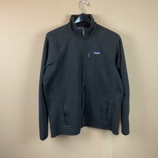 Patagonia Better Sweater Full Zip Fleece Jacket Mens XL Black L/S Polyester