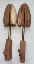 Rochester Shoe Tree Co Size Large Wooden Cedar Shoe Tree Stretcher Pair Vintage