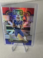 2023 Panini Select - Concourse Gabriel Davis #11 Red & Blue Prizm Die-Cut