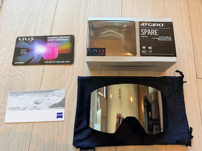 BRAND NEW NIB Giro Axis Ella replacement goggle lens Vivid Onyx mirrored