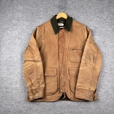 Taylor Stitch The Rover Jacket Mens 42 Large L Brown Waxed Canvas Huckberry