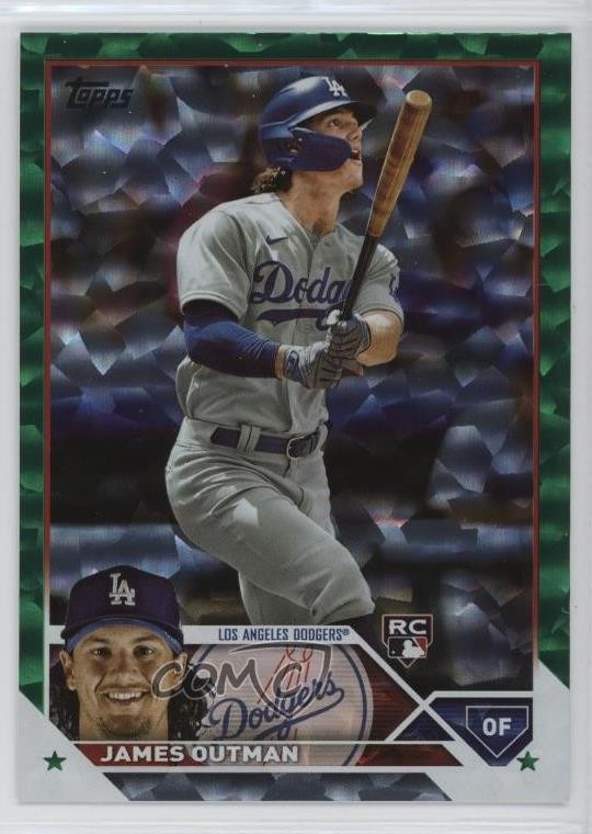 2023 Topps Series 2 Green Foil 274/499 James Outman #395 Rookie RC 0wq