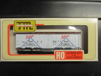 TRAIN-MINIATURE ho LIBBY'S FOOD PRODUCTS REEFER CAR  #8075  vintage