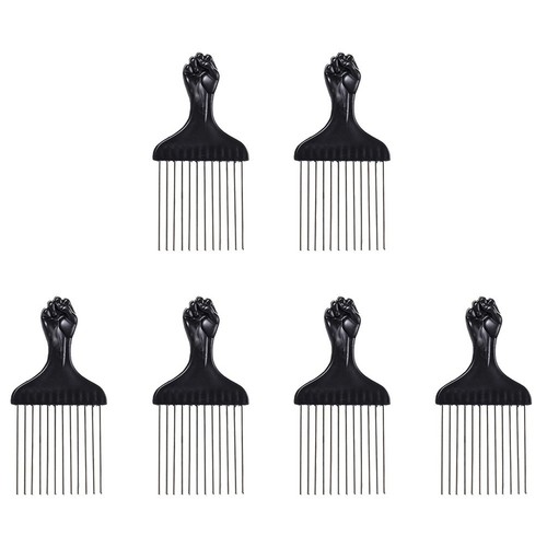 6Pcs Afro Combs Steel Combs Afro Braid Combs Hair Styling Tools | eBay ...