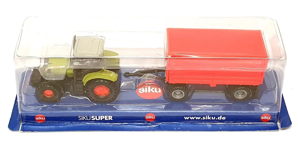 Siku 08129 - Claas Ares 697 ATZ Tractor & Trailer - Green/Red - Image 4 of 4