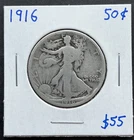 1916 (P) Walking Liberty Silver Half Dollar