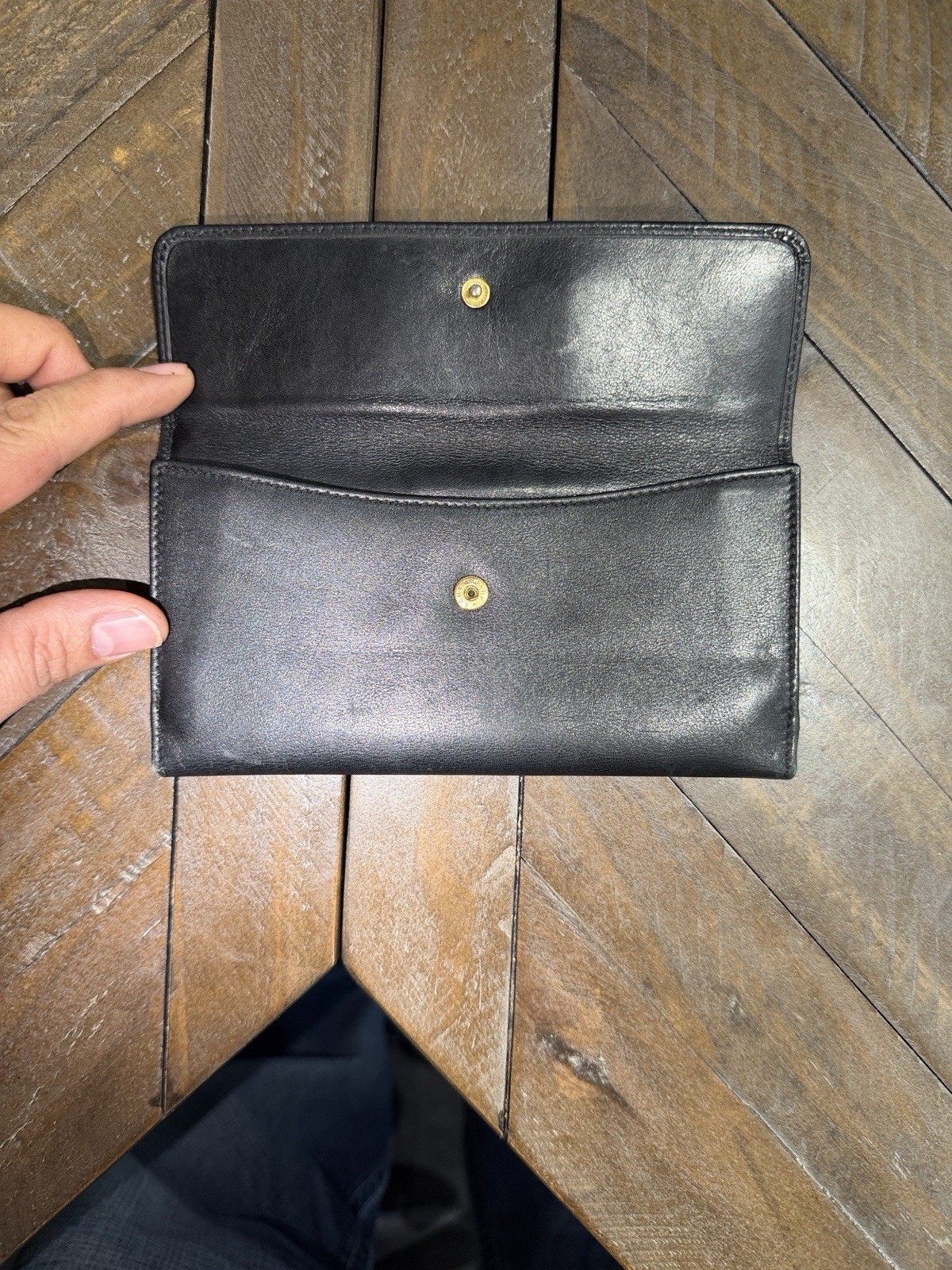 Gucci Black Bamboo Accent Solid Pattern Folding C… - image 4