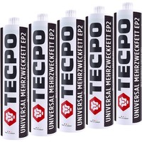 5X Tecpo Universal Mehrzweckfett 500G EP2 Lithium Fett Schmierfett Fettpresse