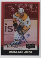 2020-21 O-Pee-Chee Platinum Retro 2024-25 Update Red Rainbow Auto Roman Josi 2a9