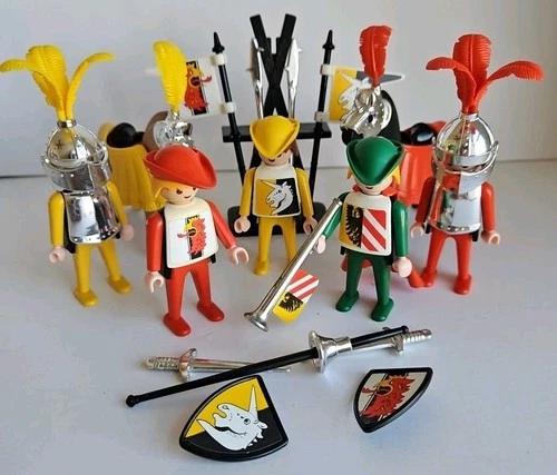Vintage Playmobil Medieval Castle Knights Set 3265 Jousting Knights