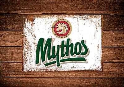 Mythos Bier Blechschild/Plakette, Mancave, Bierhütte, Hausbar, Bier
