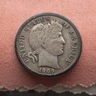 1909-O ~ Barber Dime ~ Rare Date ~ FINE ~ Great Originality ~ Nice Antique Tone