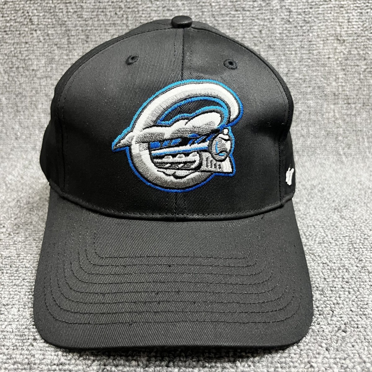 '47 Brand Youth Snapback Cap Black Silver Blue Graphic Logo Adjustable