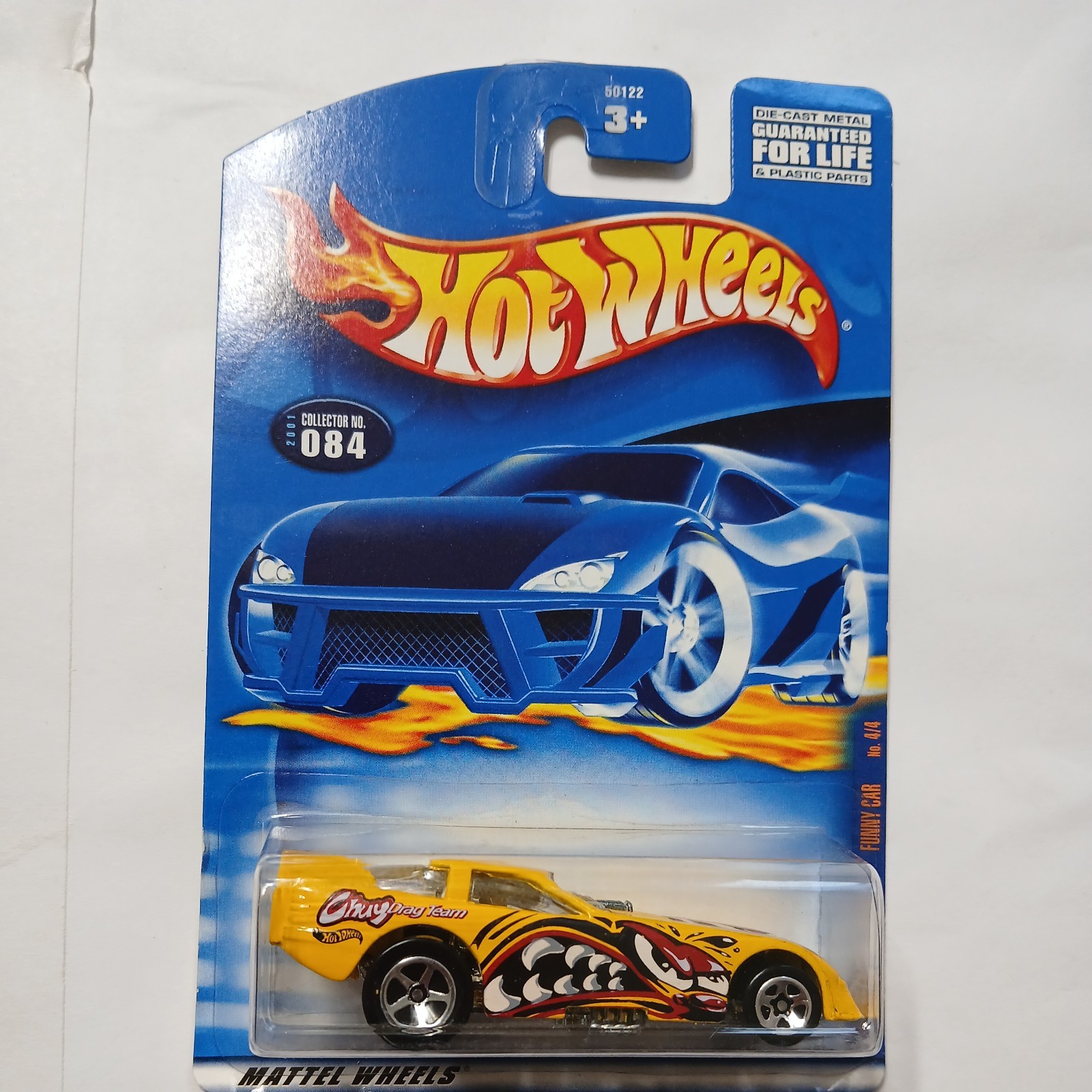 2001 Hot Wheels Extreme Sports Series Yellow Funny Car #084 4/4 
