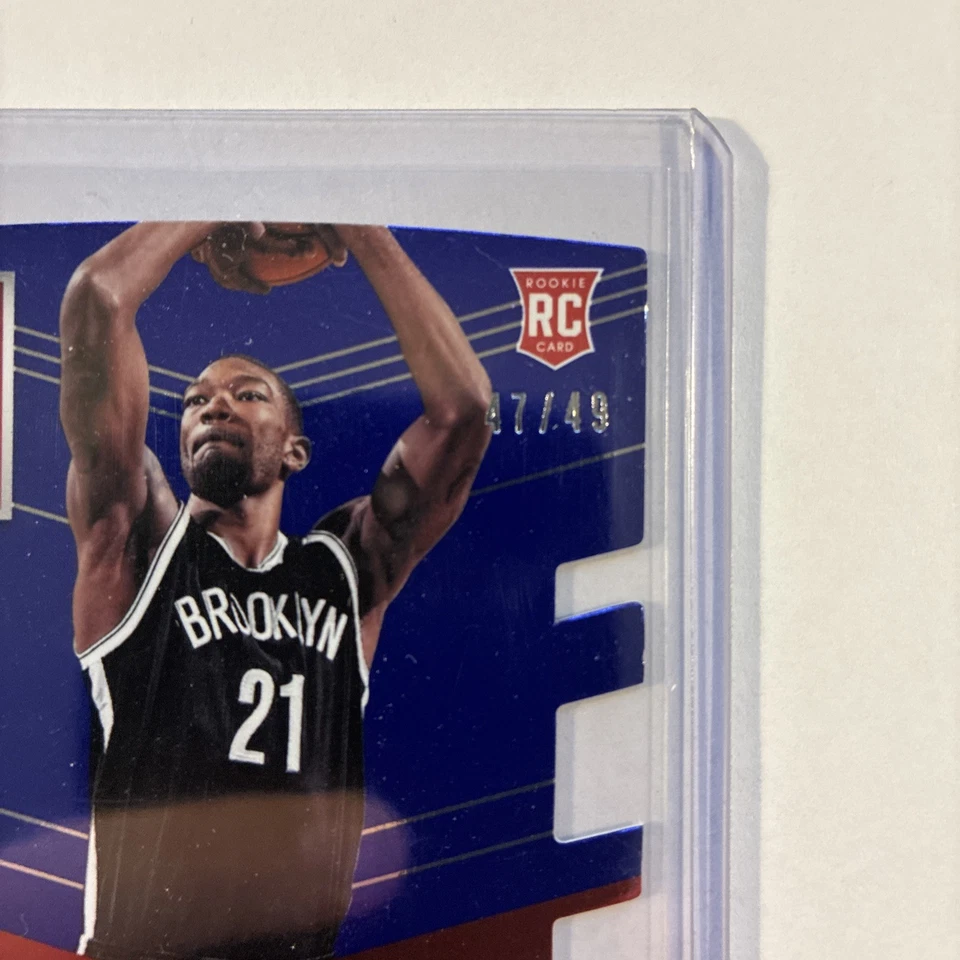 CORY JEFFERSON - 2014-15 Donruss Elite RC Rookie Auto Autograph Purple /49 Nets - Image 2 of 4