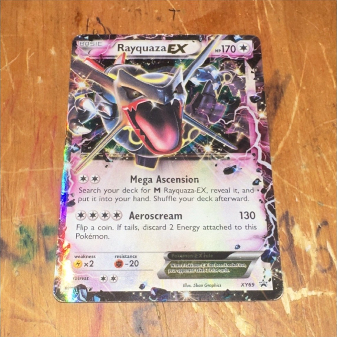 Rayquaza EX XY69 XY Full Art Promo Holo Ultra Rare Dragon 170HP