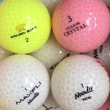 50 GOLFBÄLLE/LAKEBALLS CRYSTAL BUNT AAAA/AAA BUNTE CRYSTAL