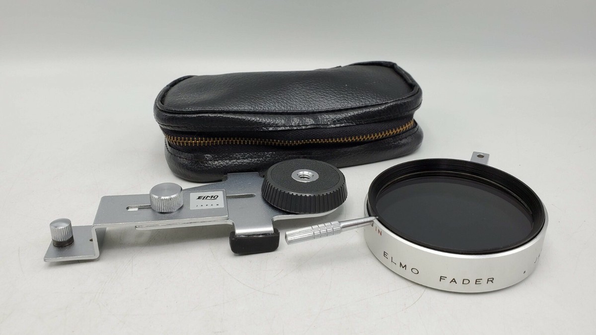 Elmo レンズ Vintage Elmo Fader Lens Polarizer w/ Case for Auto Eye 8-E 8