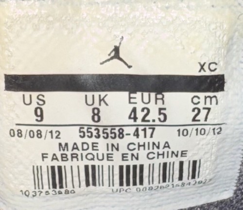 Nike Air Jordan 1 Low Squadron Blue Electric Yellow - 553558-417 - Größe 9 RAR!! - Bild 9 von 9