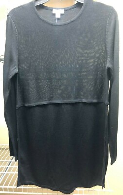 J Jill Wool Blend Thin Tunic Sweater 